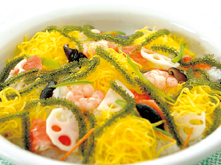 海ぶどうちらし寿司